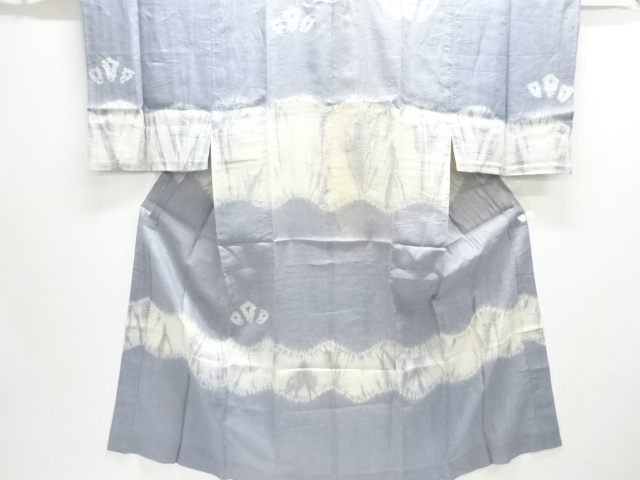 JAPANESE KIMONO / ANTIQUE MENS JUBAN / SHIBORI / ABSTRACT PATTERN